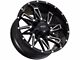 Impact Wheels 814 Gloss Black Milled 6-Lug Wheel; 17x9; -12mm Offset (07-13 Silverado 1500)