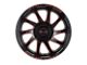 Impact Wheels 825 Gloss Black and Red Milled 6-Lug Wheel; 20x10; -12mm Offset (07-13 Silverado 1500)