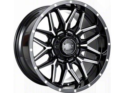 Impact Wheels 819 Gloss Black Milled 6-Lug Wheel; 18x9; -12mm Offset (07-14 Tahoe)