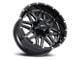 Impact Wheels 806 Gloss Black Milled 6-Lug Wheel; 22x12; -44mm Offset (07-14 Yukon)