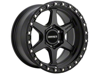 Impact Wheels 8813 Satin Black 6-Lug Wheel; 17x9; 0mm Offset (07-14 Yukon)