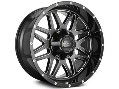 Impact Wheels 806 Gloss Black Milled 6-Lug Wheel; 20x10; -12mm Offset (09-14 F-150)