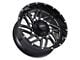 Impact Wheels 808 Gloss Black Milled 6-Lug Wheel; 20x10; -12mm Offset (09-14 F-150)