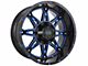 Impact Wheels 810 Gloss Black and Blue Milled 6-Lug Wheel; 20x10; -12mm Offset (09-14 F-150)