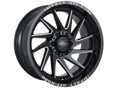 Impact Wheels 824 Gloss Black Milled 6-Lug Wheel; 20x10; -12mm Offset (09-14 F-150)