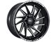 Impact Wheels 824 Gloss Black Milled 6-Lug Wheel; 20x10; -12mm Offset (09-14 F-150)