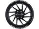 Impact Wheels 824 Gloss Black Milled 6-Lug Wheel; 22x12; -44mm Offset (09-14 F-150)