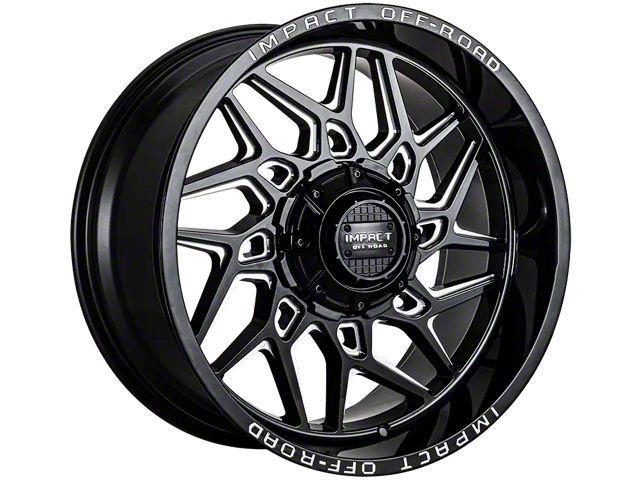 Impact Wheels 829 Gloss Black Milled 6-Lug Wheel; 20x10; -12mm Offset (09-14 F-150)