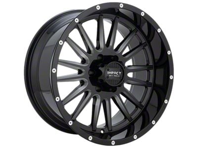 Impact Wheels 833 Gloss Black Milled 6-Lug Wheel; 17x9; -12mm Offset (09-14 F-150)