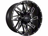 Impact Wheels 814 Gloss Black Milled 5-Lug Wheel; 17x9; -12mm Offset (09-18 RAM 1500)