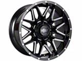 Impact Wheels 819 Gloss Black Milled 5-Lug Wheel; 17x9; -12mm Offset (09-18 RAM 1500)