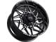 Impact Wheels 829 Gloss Black Milled 8-Lug Wheel; 20x10; -19mm Offset (11-16 F-250 Super Duty)