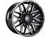 Impact Wheels 819 Gloss Black Milled 6-Lug Wheel; 18x9; -12mm Offset (14-18 Sierra 1500)