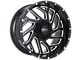 Impact Wheels 823 Gloss Black Milled 6-Lug Wheel; 20x10; -12mm Offset (14-18 Sierra 1500)