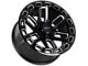 Impact Wheels 906 Gloss Black Milled 6-Lug Wheel; 20x10; -12mm Offset (14-18 Sierra 1500)