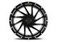 Impact Wheels 811 Gloss Black Milled 6-Lug Wheel; 20x10; -12mm Offset (14-18 Silverado 1500)