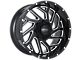 Impact Wheels 823 Gloss Black Milled 6-Lug Wheel; 20x10; -12mm Offset (14-18 Silverado 1500)