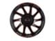 Impact Wheels 825 Gloss Black and Red Milled 6-Lug Wheel; 20x10; -12mm Offset (14-18 Silverado 1500)