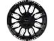 Impact Wheels 827 Gloss Black Milled 6-Lug Wheel; 20x10; -12mm Offset (14-18 Silverado 1500)