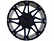 Impact Wheels 807 Gloss Black and Blue Milled 6-Lug Wheel; 20x10; -12mm Offset (15-20 F-150)