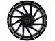 Impact Wheels 811 Gloss Black Milled 6-Lug Wheel; 17x9; 0mm Offset (15-20 F-150)