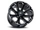 Impact Wheels 817 Gloss Black Milled 6-Lug Wheel; 20x10; -12mm Offset (15-20 F-150)