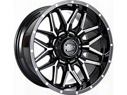 Impact Wheels 819 Gloss Black Milled 6-Lug Wheel; 18x9; -12mm Offset (15-20 F-150)