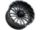 Impact Wheels 833 Gloss Black Milled 6-Lug Wheel; 17x9; -12mm Offset (15-20 F-150)