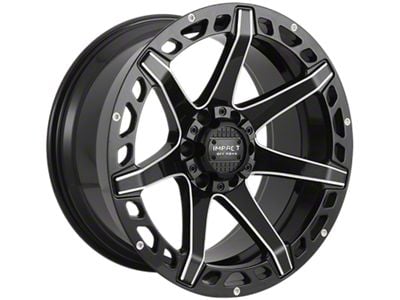 Impact Wheels 904 Gloss Black Milled 6-Lug Wheel; 20x10; -12mm Offset (15-20 F-150)