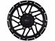 Impact Wheels 808 Gloss Black Milled 8-Lug Wheel; 22x12; -44mm Offset (15-19 Silverado 2500 HD)