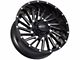 Impact Wheels 812 Gloss Black Milled 6-Lug Wheel; 20x10; -12mm Offset (15-20 Tahoe)