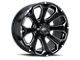 Impact Wheels 817 Gloss Black Milled 6-Lug Wheel; 20x10; -12mm Offset (15-20 Tahoe)