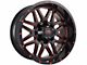 Impact Wheels 806 Gloss Black and Red Milled 6-Lug Wheel; 20x10; -12mm Offset (15-20 Yukon)