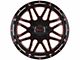 Impact Wheels 806 Gloss Black and Red Milled 6-Lug Wheel; 20x10; -12mm Offset (15-20 Yukon)