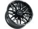 Impact Wheels 819 Gloss Black Milled 8-Lug Wheel; 20x10; -19mm Offset (23-24 F-250 Super Duty)