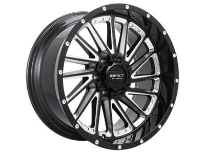 Impact Wheels 903 Gloss Black Milled 6-Lug Wheel; 20x10; -12mm Offset (24-25 Ranger)