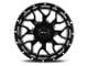Impact Wheels 813 Gloss Black Milled 6-Lug Wheel; 20x12; -44mm Offset (99-06 Sierra 1500)