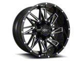 Impact Wheels 814 Gloss Black Milled 6-Lug Wheel; 18x9; 0mm Offset (99-06 Sierra 1500)