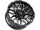 Impact Wheels 819 Gloss Black Milled 6-Lug Wheel; 17x9; -12mm Offset (99-06 Silverado 1500)