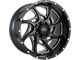 Impact Wheels 832 Gloss Black Milled 6-Lug Wheel; 20x10; -12mm Offset (99-06 Silverado 1500)