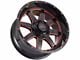 Impact Wheels 804 Gloss Black and Red Milled 6-Lug Wheel; 20x10; -12mm Offset (23-24 Canyon)