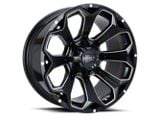 Impact Wheels 817 Gloss Black Milled 6-Lug Wheel; 20x10; -12mm Offset (23-24 Canyon)