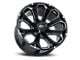 Impact Wheels 817 Gloss Black Milled 6-Lug Wheel; 20x10; -12mm Offset (23-24 Canyon)