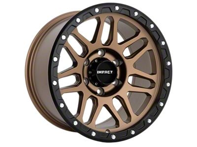 Impact Wheels 883 Bronze with Black Bead 6-Lug Wheel; 17x9; 0mm Offset (23-25 Canyon)