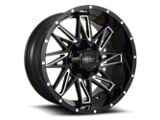 Impact Wheels 814 Gloss Black Milled 5-Lug Wheel; 18x9; 0mm Offset (87-90 Dakota)