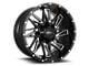 Impact Wheels 814 Gloss Black Milled 5-Lug Wheel; 18x9; 0mm Offset (87-90 Dakota)