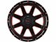 Impact Wheels 804 Gloss Black and Red Milled 6-Lug Wheel; 20x10; -12mm Offset (21-24 F-150)