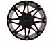 Impact Wheels 807 Gloss Black and Red Milled 6-Lug Wheel; 20x10; -12mm Offset (21-24 F-150)