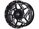 Impact Wheels 822 Gloss Black Milled 6-Lug Wheel; 20x10; -12mm Offset (21-24 F-150)