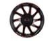 Impact Wheels 825 Gloss Black and Red Milled 6-Lug Wheel; 20x10; -12mm Offset (21-24 F-150)